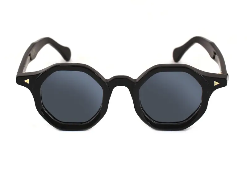 XLAB Unisex LANZAROTE Montature da vista Acetato Nero Grigio Geometrica Fotocromatiche miniatura 2