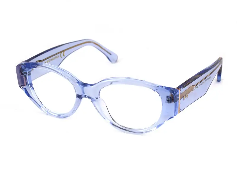 XLAB Unisex MAIORCA Montature da vista Acetato Bianco  Rotonda Antiriflesso Antiriflesso