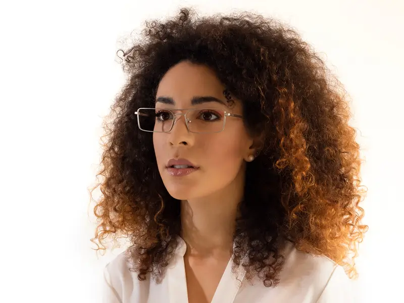 XLAB Unisex MAURITIUS Montature da vista Metallo Oro Squadrata Anti-luce blu miniatura 3