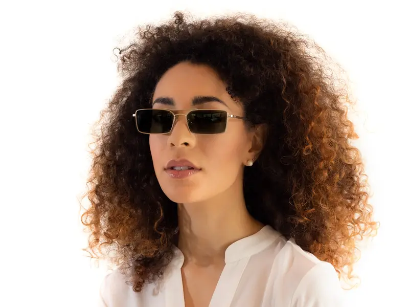 XLAB Unisex MAURITIUS Occhiali da sole Metallo Argento Fumo Squadrata Polarizzata miniatura 3