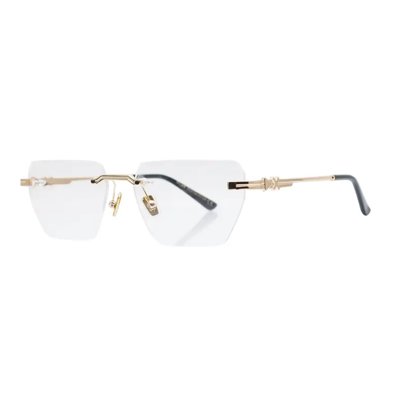 XLAB Unisex Murter Montature da vista Metallo Argento Squadrata miniatura 3