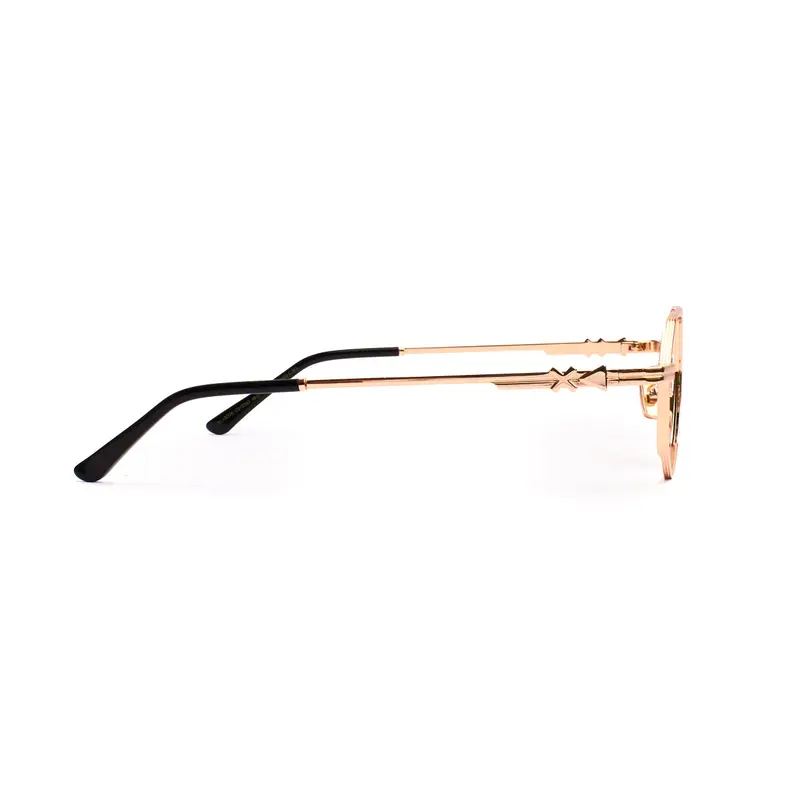 XLAB Unisex Mykonos Montature da vista Metallo Argento Azzurro Geometrica Sfumato miniatura 3