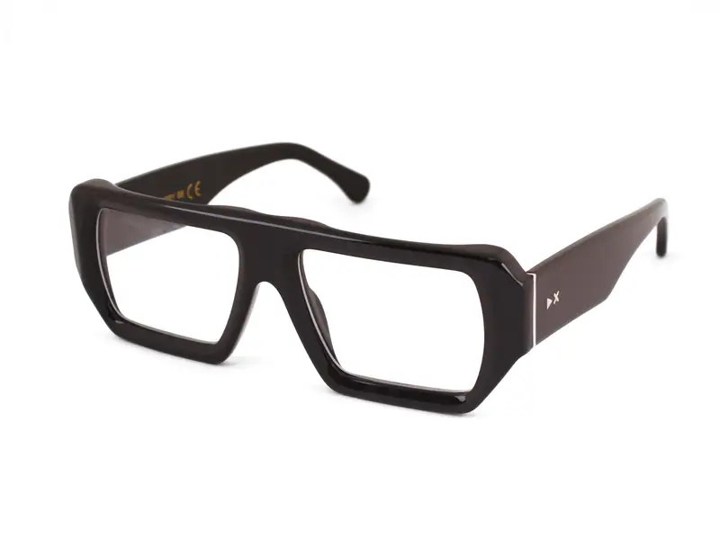 XLAB Unisex NOSY BE Montature da vista Acetato Nero  Squadrata Anti-luce blu Anti luce blu - per PC