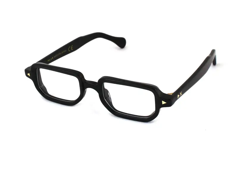 XLAB Unisex PALAWAN Montature da vista Acetato Nero Marrone Squadrata Fotocromatiche