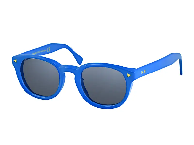 XLAB Unisex PANAMA Montature da vista Acetato Trasparente marrone opaco Rotonda Anti-luce blu miniatura 3