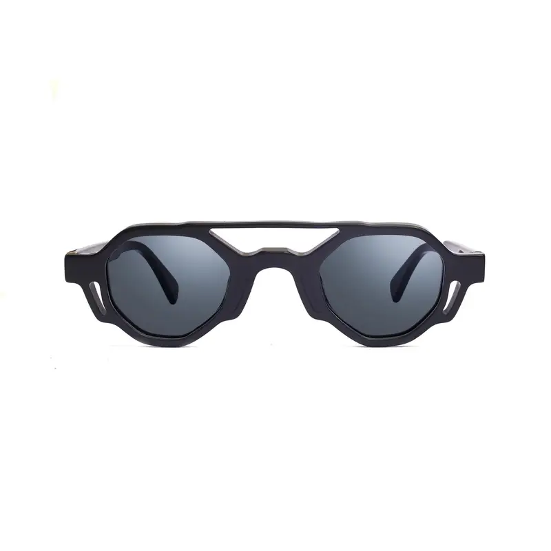 XLAB Unisex Paxi Montature da vista Acetato Verde Grigio Geometrica Fotocromatiche miniatura 2