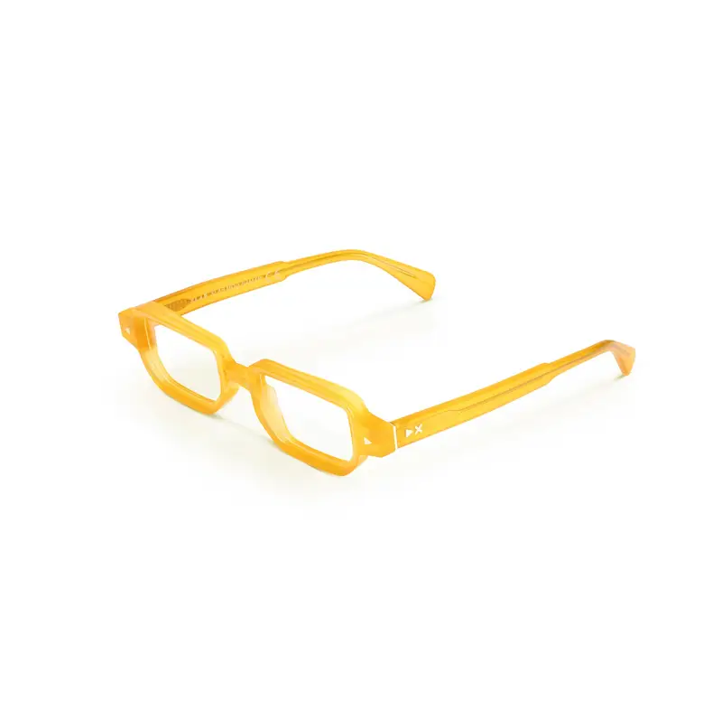 XLAB Unisex SAMAR Montature da vista Acetato Nero  Squadrata Antiriflesso Antiriflesso