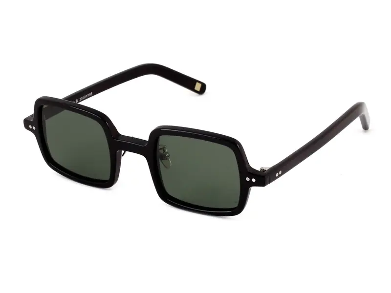 XLAB Unisex SANTORINI Occhiali da sole Acetato Havana scuro Marrone Squadrata Polarizzata