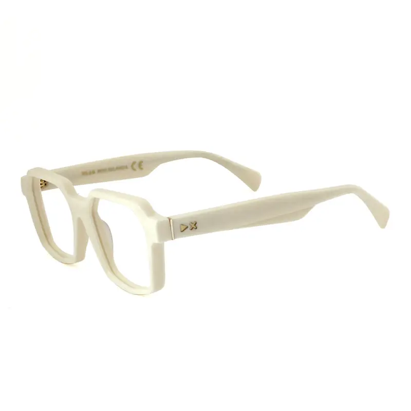 XLAB Unisex SELANDIA Montature da vista Acetato Blu striato  Squadrata Antiriflesso Antiriflesso