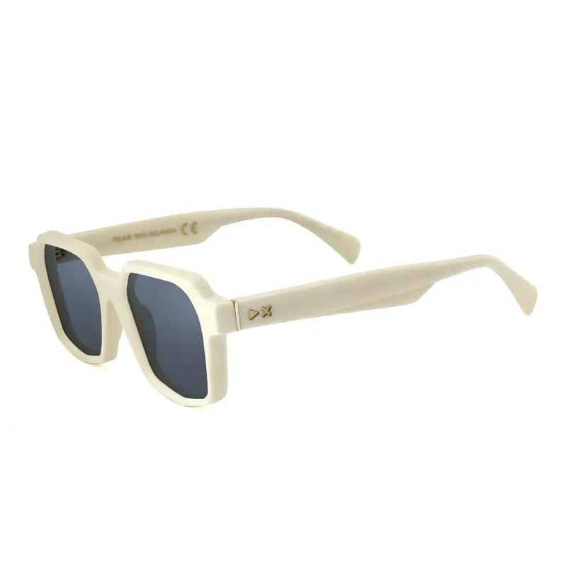 XLAB Unisex SELANDIA Montature da vista Acetato Blu striato Squadrata Antiriflesso Antiriflesso miniatura 3