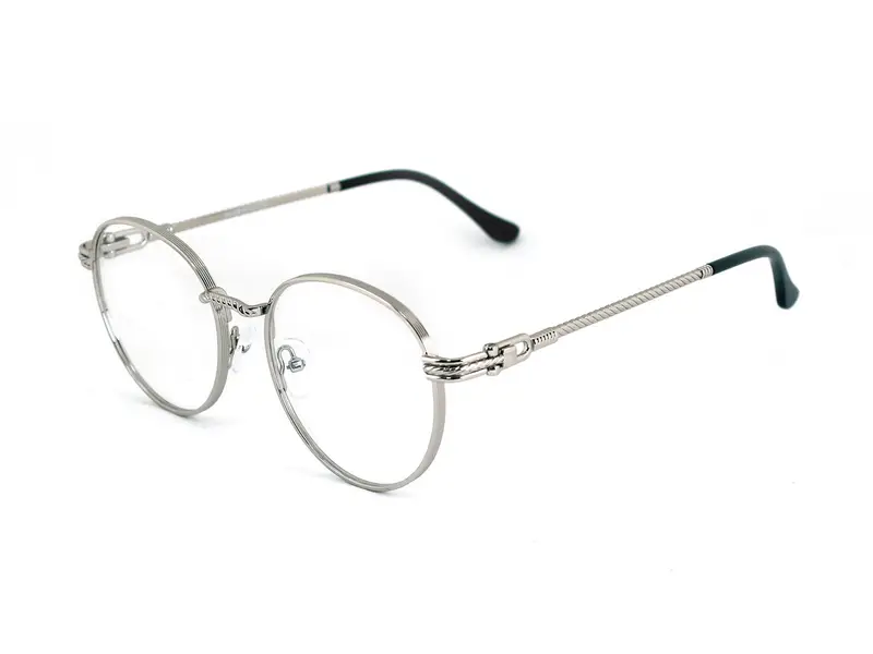 XLAB Unisex SICILIA Montature da vista Metallo Oro Rotonda miniatura 3