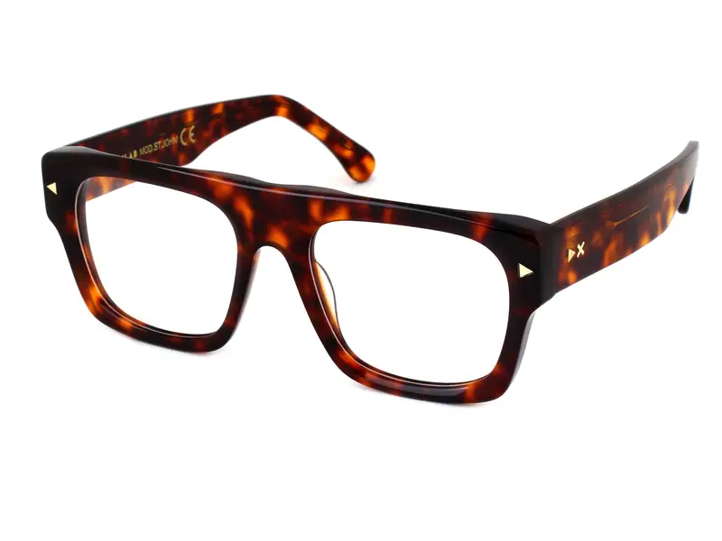 XLAB Unisex ST. JOHN Montature da vista Acetato Blu Fumo Squadrata Fotocromatiche miniatura 2