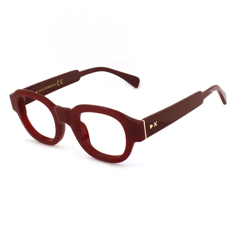 XLAB Unisex SUMBAWA Montature da vista Acetato Nero  Squadrata Anti-luce blu