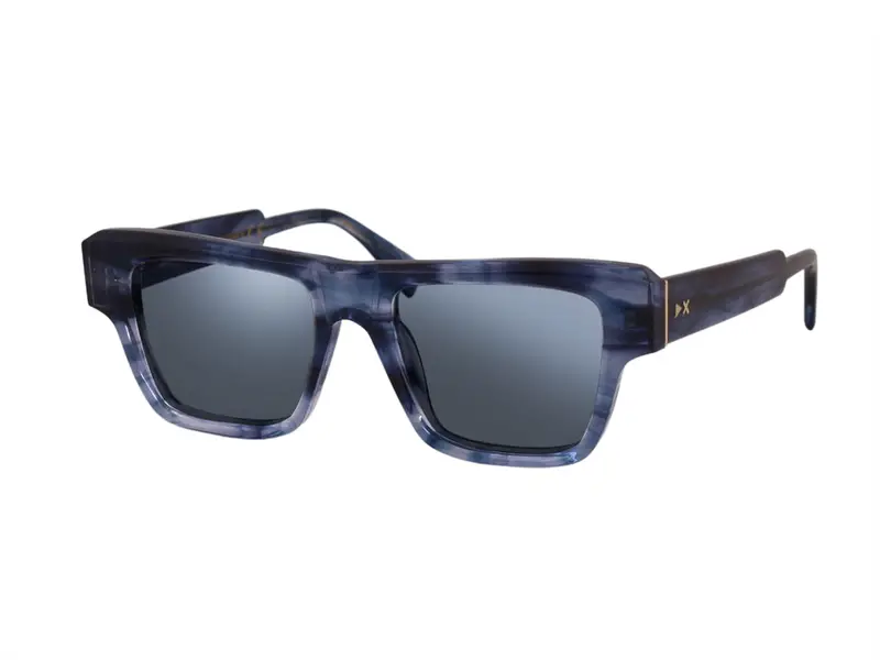 XLAB Uomo CARNEY Montature da vista Acetato Verde striato Squadrata Anti-luce blu miniatura 3
