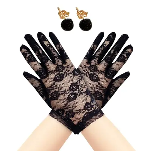 XNIVUIS Guanti Ragazza Nero 3372261