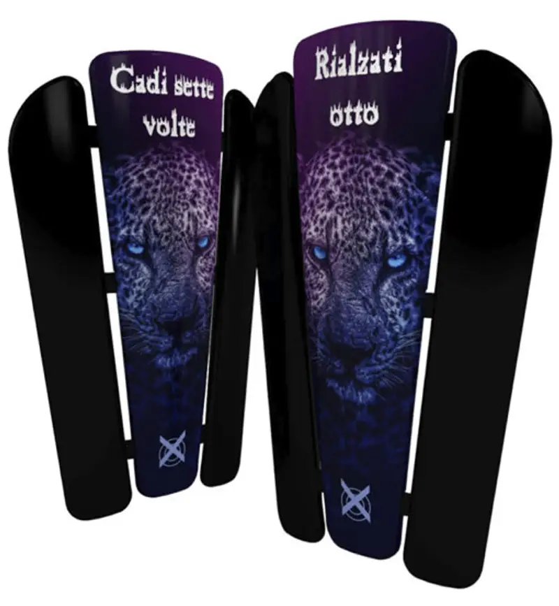 Leopard - parastinchi calcio Black