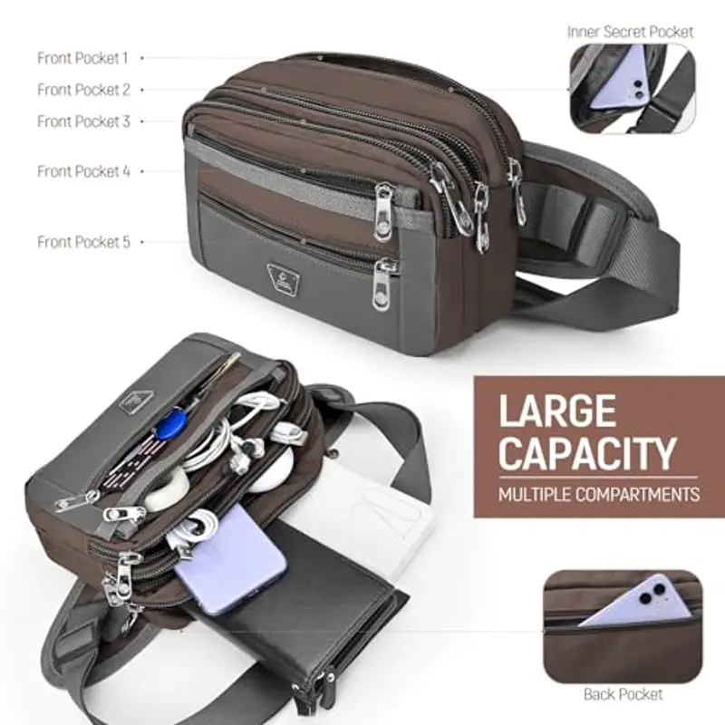 Xoolkly Marsupio Uomo Marrone 1599287 miniatura 2