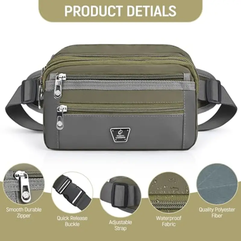 Xoolkly Marsupio Uomo Verde 1599290 miniatura 3