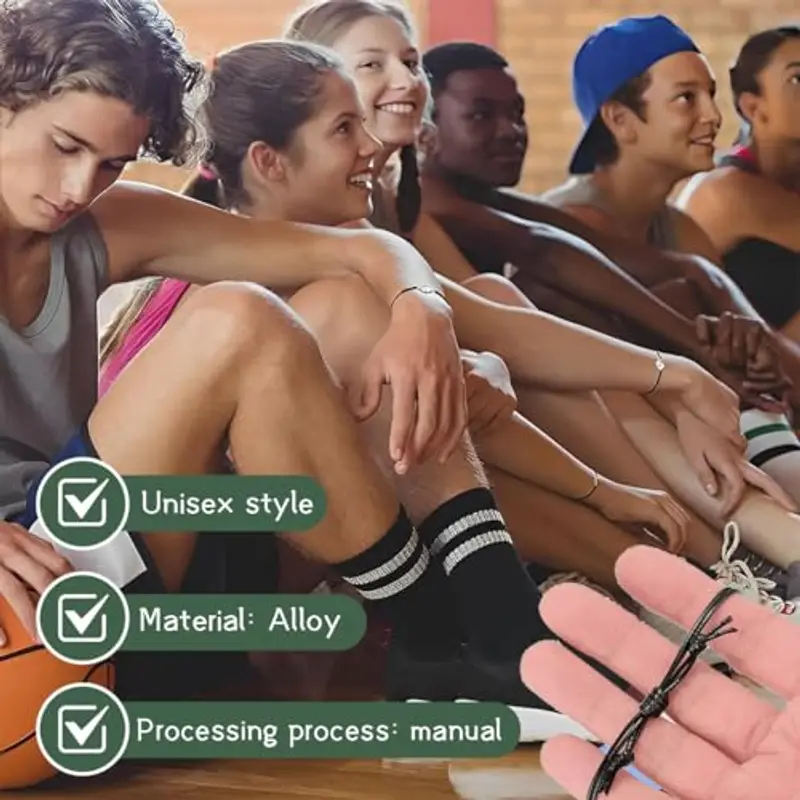 XOXVURI 14 Pieces Volleyball Bracelets Sports Charm Bracelets Adjustable Braided Rope Bracelet Friendship Bracelet For Boys Girls Team Players, Alloy And Wax Rope miniatura 3