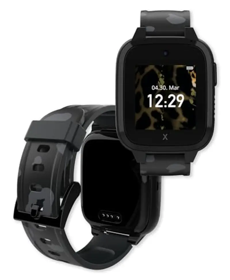 XPLORA XGO 3 - Telefono orologio per bambini (4G) - Chiamate, messaggi, modalità scuola per bambini, funzione SOS, localizzazione GPS, fotocamera e contapassi - Include 2 anni di garanzia (NERO) miniatura 2
