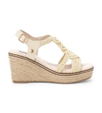 per donna 14275302-BEIGE Sandali 142753 marrone (37), 8 a 10cm, Fibbia, Casual