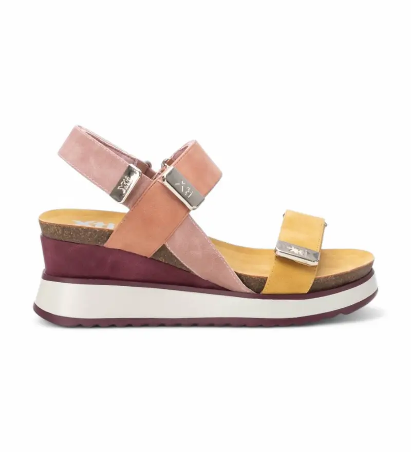 per donna. 14282202-LILA Sandali 142822 rosa (37), 5 a 8cm, Velcro, Casual