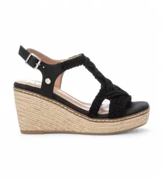 per donna 14283402-NEGRO Sandali 142834 nero (37), 8 a 10cm, Fibbia, Casual