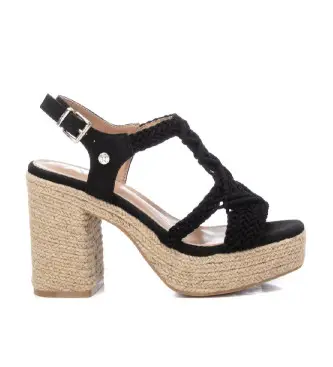 per donna 14283906-NEGRO Sandali 142839 nero (37), 8 a 10cm, Fibbia, Casual, Da sera