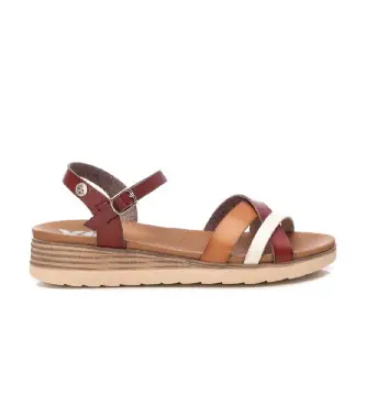 per donna 14284802-CAMEL Sandali 142848 marrone (37), 3 a 5cm, Fibbia, Casual