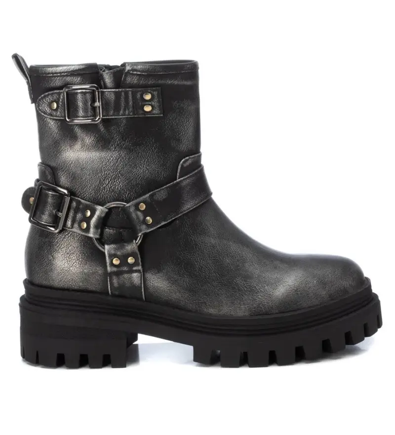 per donna 14300603-PLOMO Stivaletti 143006 argento (36), Basso, Cerniera, Casual