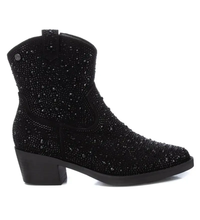per donna 14311601-NEGRO Stivaletti 143116 neri (37), Nero, 3 a 5cm, Camoscio, Cerniera, Casual Pelle