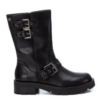 per donna 14344101-NEGRO Stivaletti 143441 neri (37), Nero, Basso, Cerniera, Casual Pelle