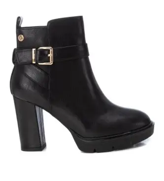 per donna 14349001-NEGRO Stivaletti 143490 neri (35), Nero, 8 a 10cm, Cerniera, Casual Pelle