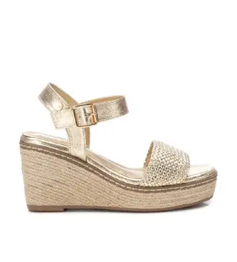 per donna 14382801-ORO Sandali 143828 oro (37), 8 a 10cm, Fibbia, Casual