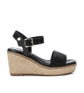 per donna 14382803-NEGRO Sandali 143828 nero (37), 8 a 10cm, Fibbia, Casual