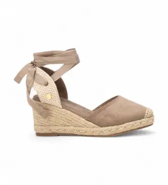 per donna 14384103-TAUPE Espadrillas 143841 tortora (37), Marrone, 5 a 8cm, Stringhe, Casual