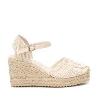 per donna 14384501-HIELO Espadrillas 143845 bianco (37), 5 a 8cm, Fibbia, Casual