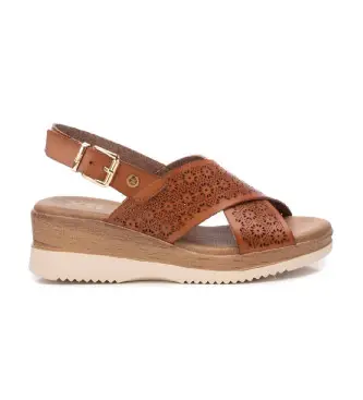 per donna 14385201-CAMEL Sandali 143852 marrone (37), 3 a 5cm, Fibbia, Casual