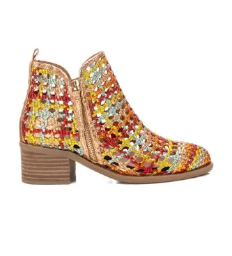 per donna 14396302-NARANJA Stivaletti 143963 arancione (37), Pelle, Tessuto, 5 a 8cm, Cerniera, Casual