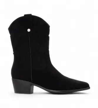per donna 14430701-NEGRO Stivali 144307 neri (38), Nero, 3 a 5cm, Cerniera, Casual Pelle