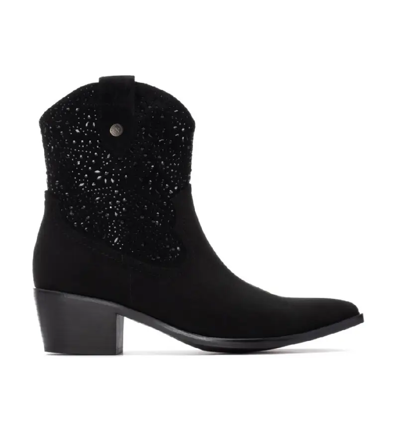 per donna. 14430901-NEGRO Stivaletti 144309 neri (37), Nero, 3 a 5cm, Cerniera, Casual Pelle