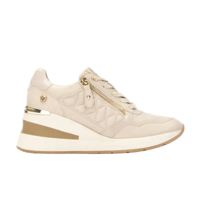 per donna 14438001-BEIGE Sneakers 144380 beige (38), 3 a 5cm, Cerniera, Casual