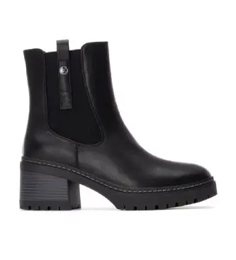 per donna 14445601-NEGRO Stivaletti 144456 neri (36), Nero, 3 a 5cm, Cerniera, Casual Pelle