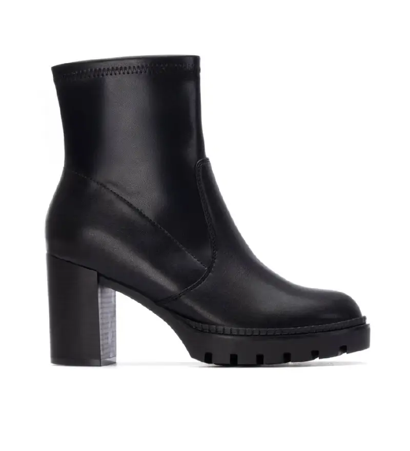 per donna. 14452501-NEGRO Stivaletti 144525 neri (37), Nero, 5 a 8cm, Cerniera, Casual