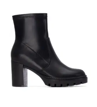 per donna 14452501-NEGRO Stivaletti 144525 neri (40), Nero, 5 a 8cm, Cerniera, Casual