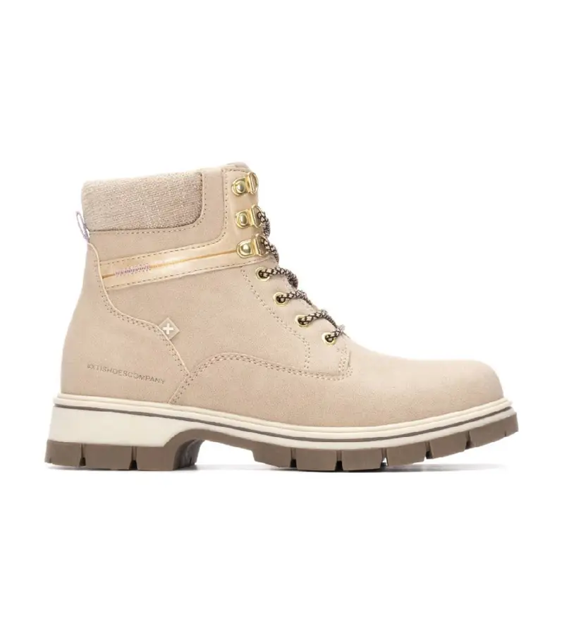 per donna 14463102-BEIGE 144631 stivaletti beige (36), Basso, Cerniera, Casual