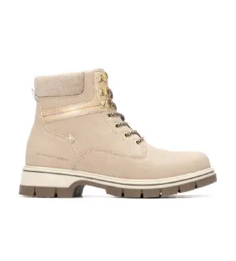 per donna 14463102-BEIGE 144631 stivaletti beige (38), Basso, Cerniera, Casual