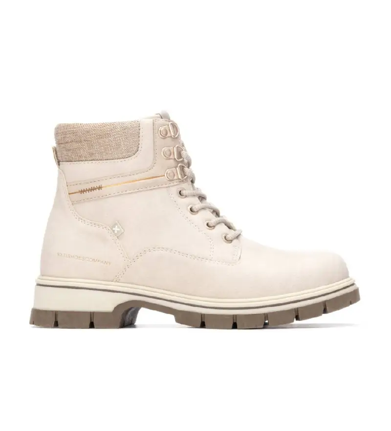 per donna 14463104-HIELO 144631 stivaletti beige (37), Basso, Cerniera, Casual