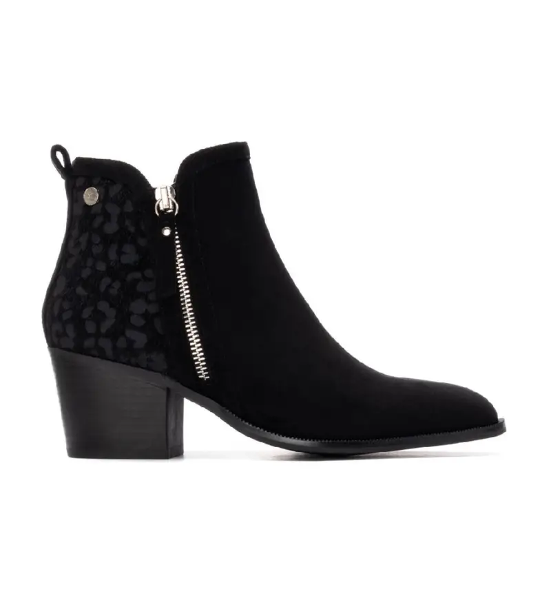 per donna. 14464702-NEGRO Stivaletti 144647 neri (37), Nero, 3 a 5cm, Cerniera, Casual Pelle