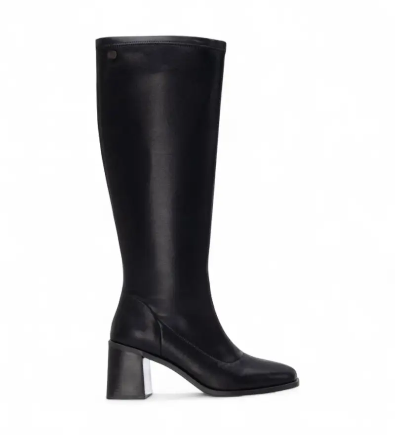 per donna. 14471501-NEGRO Stivali 144715 neri (37), Nero, 3 a 5cm, Cerniera, Casual Pelle